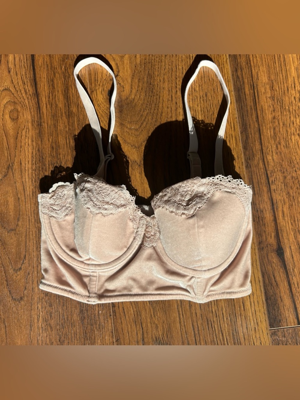 Victoria's Secret - Dream Angels Covertible Velvet Longline Corset Bra Top